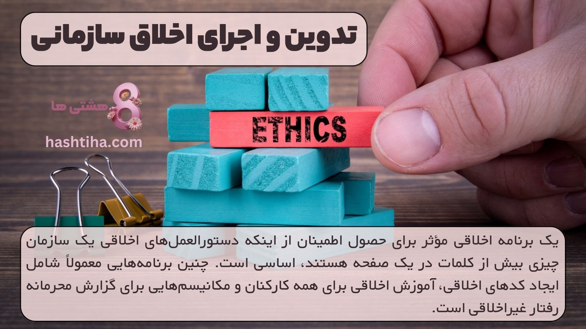 تدوین و اجرای اخلاق سازمانی
