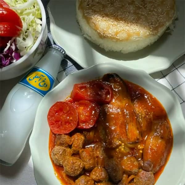 طرز تهیه مشته بادمجان , دستور پخت مشته بادمجان شیرازی